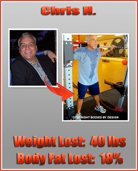 Pflugerville personal training client, Chris, standing with a barbell on his back.