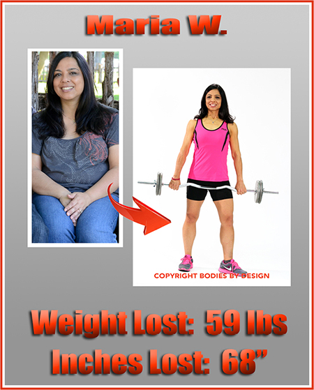 Pflugerville gym client, Maria, holding a barbell with a pink tank top on.