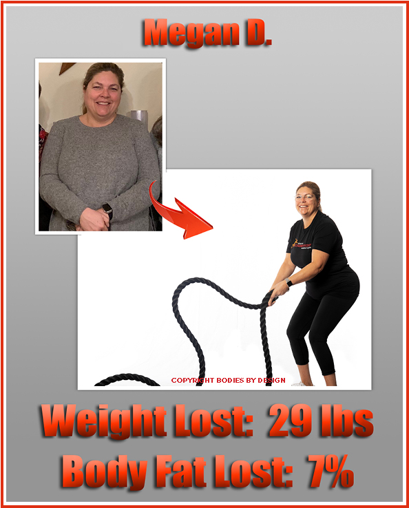 Pflugerville personal training client, Megan, wearing all black using the battle ropes.